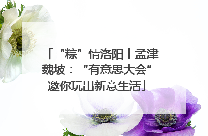 “粽”情洛阳丨孟津魏坡：“有意思大会”邀你玩出新意生活