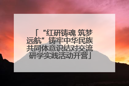 “红研铸魂 筑梦远航”铸牢中华民族共同体意识结对交流研学实践活动开营