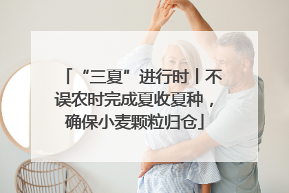 “三夏”进行时丨不误农时完成夏收夏种，确保小麦颗粒归仓