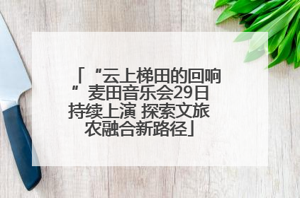“云上梯田的回响”麦田音乐会29日持续上演 探索文旅农融合新路径
