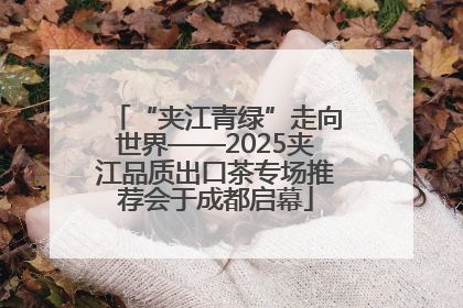 “夹江青绿”走向世界——2025夹江品质出口茶专场推荐会于成都启幕