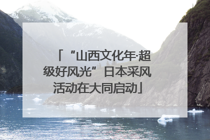 “山西文化年·超级好风光”日本采风活动在大同启动