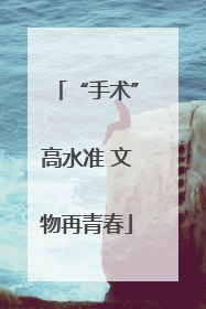 “手术”高水准 文物再青春