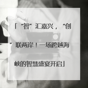 “智”汇嘉兴，“创”联两岸！一场跨越海峡的智慧盛宴开启