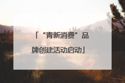 “青新消费”品牌创建活动启动