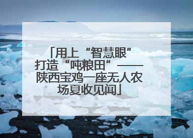 用上“智慧眼” 打造“吨粮田”——陕西宝鸡一座无人农场夏收见闻