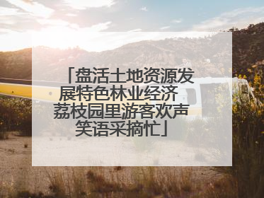 盘活土地资源发展特色林业经济 荔枝园里游客欢声笑语采摘忙
