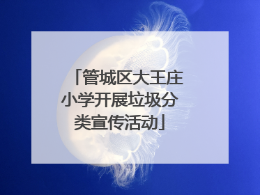 管城区大王庄小学开展垃圾分类宣传活动