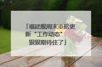 福建舰周末重磅更新“工作动态”  狠狠期待住了