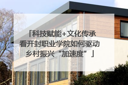 科技赋能+文化传承 看开封职业学院如何驱动乡村振兴“加速度”