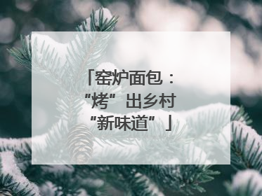 窑炉面包：“烤”出乡村“新味道”