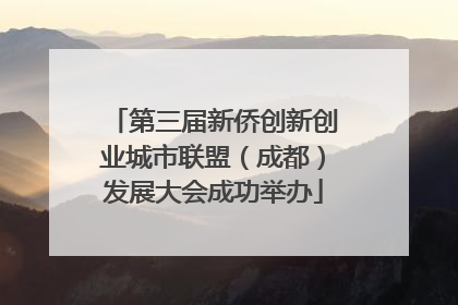 第三届新侨创新创业城市联盟（成都）发展大会成功举办
