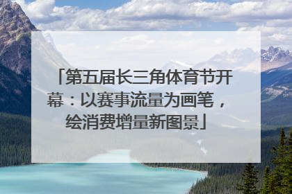 第五届长三角体育节开幕：以赛事流量为画笔，绘消费增量新图景