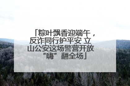 粽叶飘香迎端午，反诈同行护平安 立山公安这场警营开放“嗨”翻全场