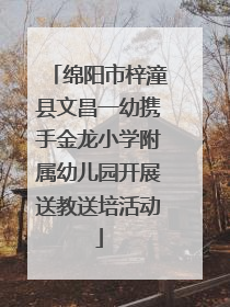 绵阳市梓潼县文昌一幼携手金龙小学附属幼儿园开展送教送培活动