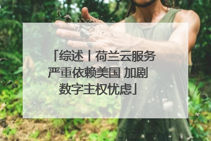 综述丨荷兰云服务严重依赖美国 加剧数字主权忧虑