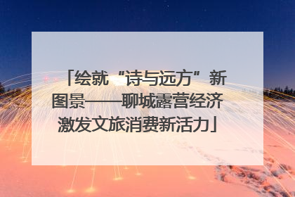 绘就“诗与远方”新图景——聊城露营经济激发文旅消费新活力