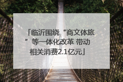 临沂围绕“商文体旅”等一体化改革 带动相关消费2.1亿元