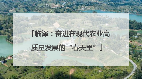临泽：奋进在现代农业高质量发展的“春天里”