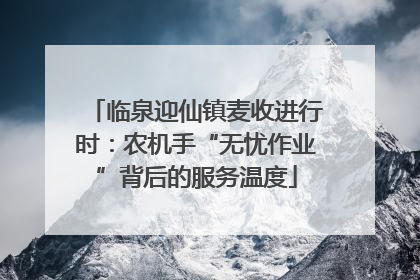 临泉迎仙镇麦收进行时：农机手“无忧作业”背后的服务温度