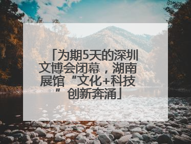 为期5天的深圳文博会闭幕，湖南展馆“文化+科技”创新奔涌