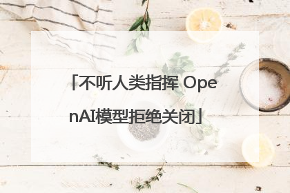 不听人类指挥 OpenAI模型拒绝关闭