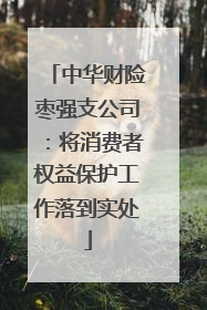 中华财险枣强支公司：将消费者权益保护工作落到实处