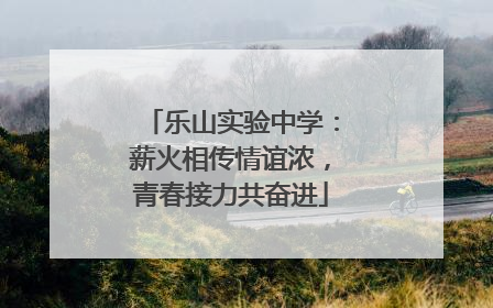 乐山实验中学：薪火相传情谊浓，青春接力共奋进