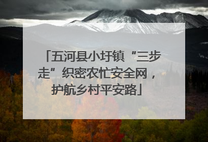 五河县小圩镇“三步走”织密农忙安全网，护航乡村平安路