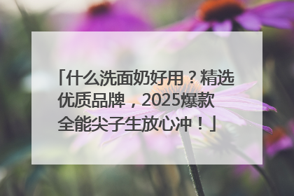 什么洗面奶好用？精选优质品牌，2025爆款全能尖子生放心冲！