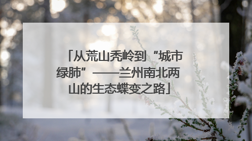 从荒山秃岭到“城市绿肺”——兰州南北两山的生态蝶变之路