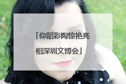 仰韶彩陶惊艳亮相深圳文博会
