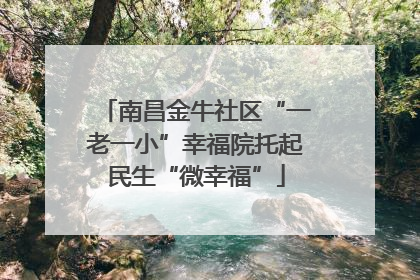南昌金牛社区“一老一小”幸福院托起民生“微幸福”
