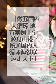 做强国内大循环·地方案例丨宁波舟山港：畅通国内大循环海铁联运走天下