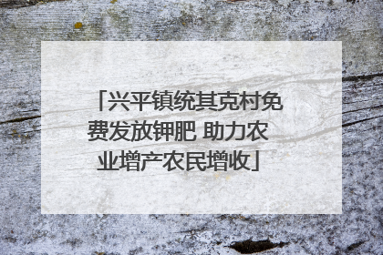 兴平镇统其克村免费发放钾肥 助力农业增产农民增收