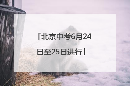 北京中考6月24日至25日进行