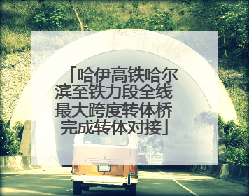 哈伊高铁哈尔滨至铁力段全线最大跨度转体桥完成转体对接