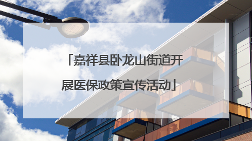 嘉祥县卧龙山街道开展医保政策宣传活动