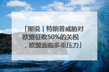 图说｜特朗普威胁对欧盟征收50%的关税，欧盟面临多重压力
