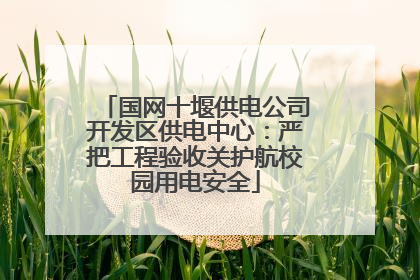 国网十堰供电公司开发区供电中心：严把工程验收关护航校园用电安全