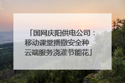国网庆阳供电公司：移动课堂播撒安全种 云端服务浇灌节能花