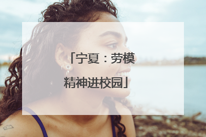 宁夏：劳模精神进校园
