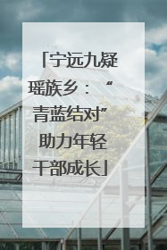 宁远九疑瑶族乡：“青蓝结对” 助力年轻干部成长