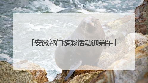 安徽祁门多彩活动迎端午