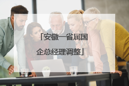 安徽一省属国企总经理调整