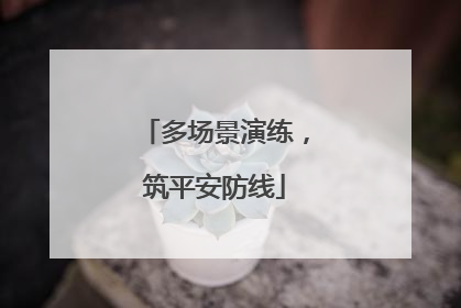 多场景演练，筑平安防线