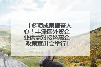 多项成果振奋人心！丰泽区外贸企业供需对接暨惠企政策宣讲会举行
