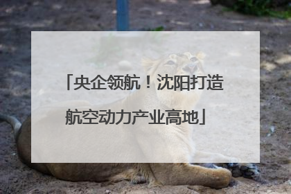 央企领航！沈阳打造航空动力产业高地