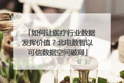 如何让医疗行业数据发挥价值？北电数智以可信数据空间破局