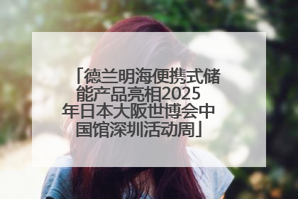 德兰明海便携式储能产品亮相2025年日本大阪世博会中国馆深圳活动周